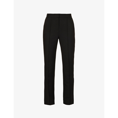Camilla And Marc Valentina Straight-leg Mid-rise Stretch-woven Trousers In Black