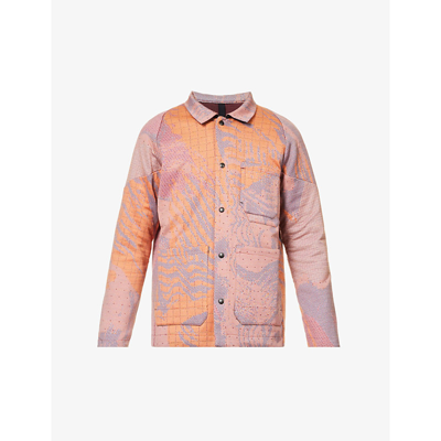 Byborre Cotton-blend Knit Overshirt In Artist Multi-colour