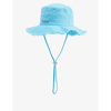 Jacquemus Le Bob Artichaut Neck-strap Cotton Bucket Hat In Turquoise
