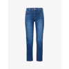 Frame Womens Femma The Pencil Five-pockets Straight-leg High-rise Stretch-denim Blend Jeans In Jericho