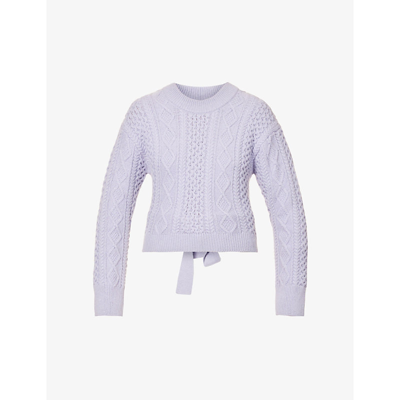 Rails Amy Cable Sweater In Lavender