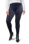 Spanx Velvet Leggings In Classic Navy