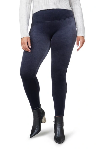 Spanx Velvet Leggings In Classic Navy