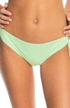 Roxy Beach Classics Side Tie Hipster Bikini Bottoms In Sprucetone