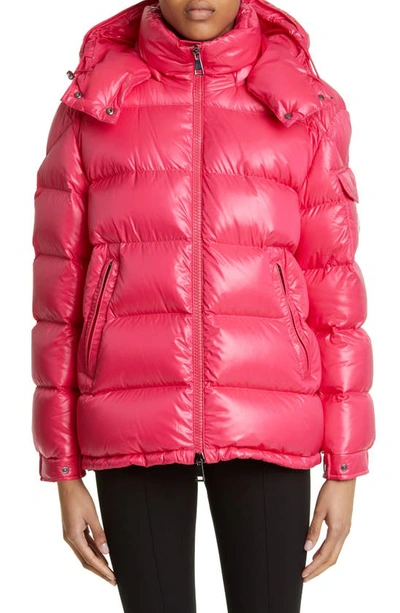 Moncler Maire Quilted Shell-down Jacket In Rosa