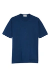 John Smedley Lorca Crewneck T-shirt In Indigo