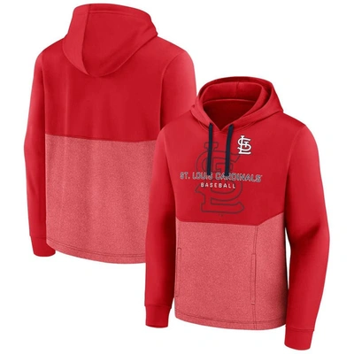 FANATICS FANATICS BRANDED RED ST. LOUIS CARDINALS CALL THE SHOTS PULLOVER HOODIE
