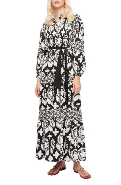 Tessan Long Sleeve Dress Navy Floral main image 0