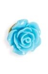 Clifton Wilson Floral Lapel Pin In Light Blue