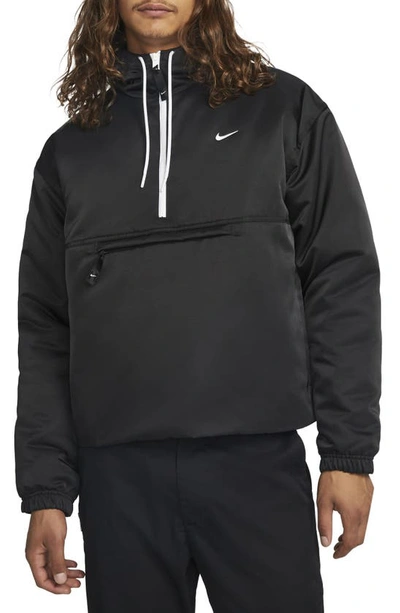 Solo Swoosh Nike Half Zip Black Nike Solo Swoosh 1/4 Zip