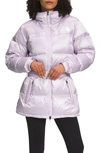The North Face Nuptse® Belted Water Repellent 700 Fill Power Down Jacket In Lavender Fog/ Shine
