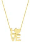 ESTELLA BARTLETT LOVE PENDANT NECKLACE