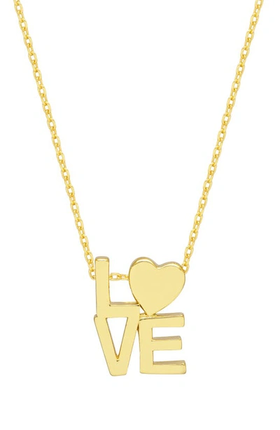 Estella Bartlett Love Pendant Necklace In Gold