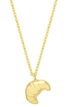 Estella Bartlett Croissant Necklace In Gold