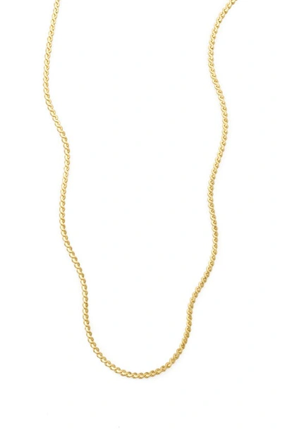 Made By Mary Serpentine Chain Necklace In Gold