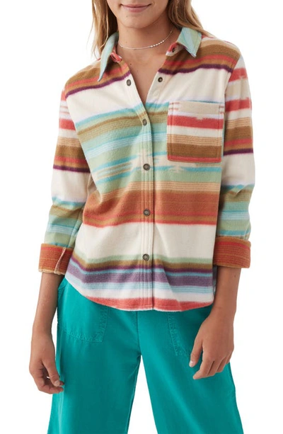 O'neill Kids' Bristol Fleece Shirt In Multi Coloured