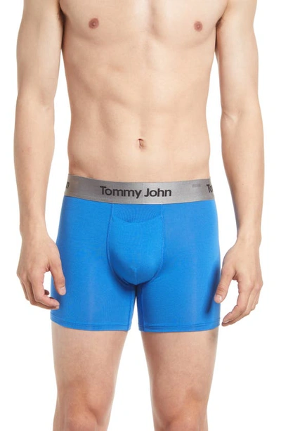 Tommy John Second Skin 4-inch Boxer Briefs In Strong Blue
