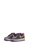 Nike Kids' Air Force 1 Sneaker In Purple/ Bone/ Purple/ Solar