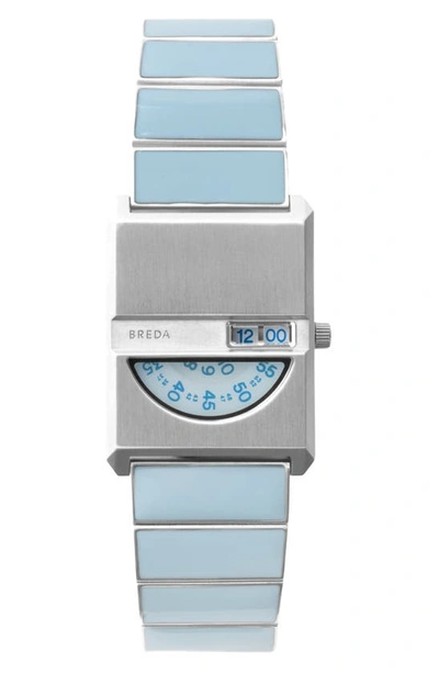 Breda Pulse Tandem Metal Bracelet Watch In Sky, Men's At Urban Outfitters