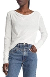 Free People Kimmi Cotton Blend Top In Optic White