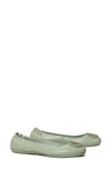 Tory Burch Minnie Travel Ballet Flat In Seafoam