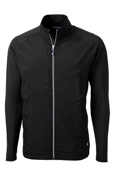 Cutter & Buck Recycled Polyester Woven Jacket In Black