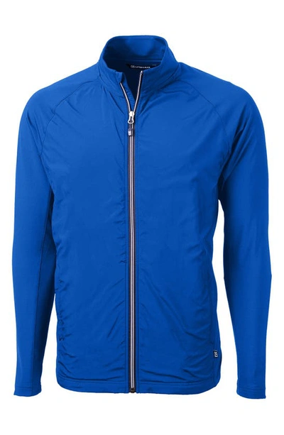 Cutter & Buck Recycled Polyester Woven Jacket In Tour Blue