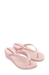 Ipanema Selfie Wedge Flip Flop In Pink/ Pink