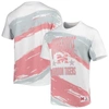 MITCHELL & NESS MITCHELL & NESS WHITE MOREHOUSE MAROON TIGERS PAINTBRUSH SUBLIMATED T-SHIRT