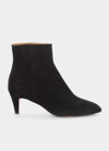 Isabel Marant Derst Suede Ankle Boots In Black