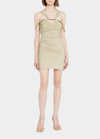 Jacquemus Beige Le Papier 'la Robe Soffio' Minidress In Beige