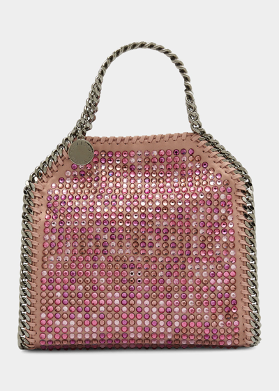 Stella Mccartney Falabella Tiny Crystal Tote Bag In Pink
