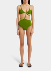 CHRISTOPHER ESBER DISPLACE STRAPPY ONE-PIECE SWIMSUIT