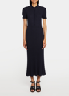 GABRIELA HEARST AMOR POLO RIBBED CASHMERE DRESS