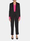 GIORGIO ARMANI VIRGIN WOOL TUXEDO PANTS