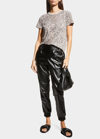 Atm Anthony Thomas Melillo Vegan-leather Joggers In Black