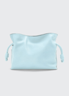 Loewe Flamenco Mini Napa Drawstring Clutch Bag In Fresh Mint