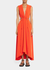 Altuzarra Ayubi Cutout Crepe Midi Dress In Ember