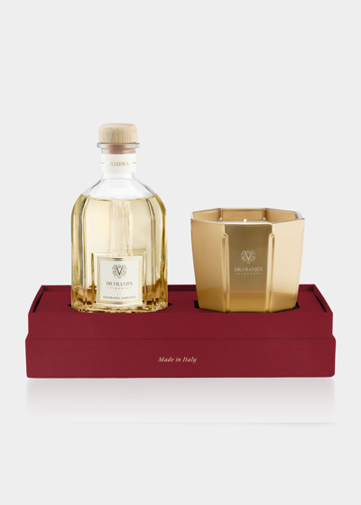 Dr Vranjes Firenze Ambra 8.4 Oz. Diffuser And Candle Holiday Gift Set