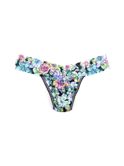 Hanky Panky Printed Signature Lace Low Rise Thong In Multi