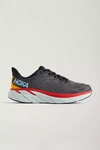 Hoka One One Clifton 8 Mesh Running Sneakers In Grey