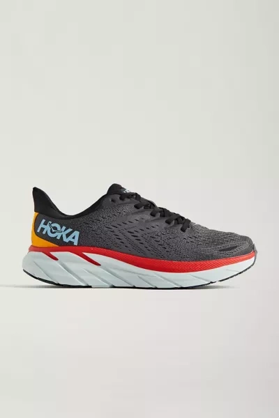 Hoka Clifton 8 Mesh Running Sneakers In Black