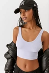 Out From Under Drew Seamless Ribbed Bra Top In Lilac