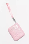 Urban Outfitters Croc-embossed Wristlet Wallet In Pink