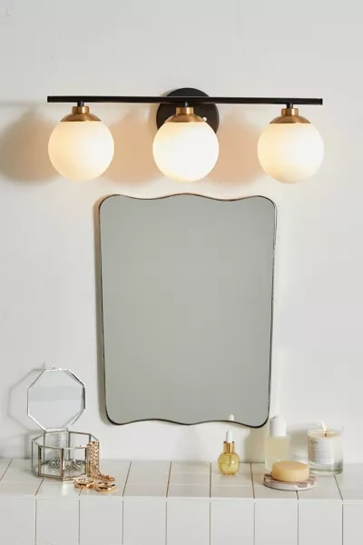 Urban Outfitters Harlow Triple Globe Sconce In Black
