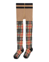 BURBERRY GIRL'S VINTAGE CHECK TIGHTS