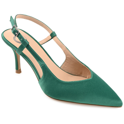 Journee Collection Collection Women's Knightly Wide Width Pump In Green
