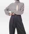 Victoria Beckham Cutout Cashmere-blend Turtleneck Sweater In Blue