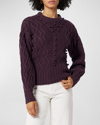 Joie Astrid Wool Sweater In Plum Perfect