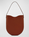 Il Bisonte Roseto Vacchetta Leather Hobo Bag In Chocolate